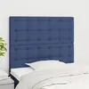 vidaXL Têtes de lit 2 pcs Bleu 90x5x78/88 cm Tissu
