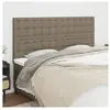 vidaXL Têtes de lit 4 pcs Taupe 100x5x78/88 cm Tissu