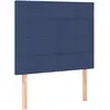 vidaXL Têtes de lit 2 pcs Bleu 100x5x78/88 cm Tissu