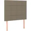 vidaXL Têtes de lit 2 pcs Taupe 100x5x78/88 cm Tissu