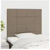 vidaXL Têtes de lit 2 pcs Taupe 90x5x78/88 cm Tissu