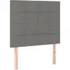 vidaXL Têtes de lit 2 pcs Gris foncé 100x5x78/88 cm Tissu