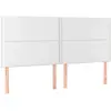 vidaXL Têtes de lit 4 pcs Blanc 100x5x78/88 cm Similicuir