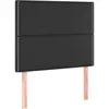 vidaXL Têtes de lit 2 pcs Noir 90x5x78/88 cm Similicuir
