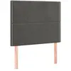 vidaXL Têtes de lit 4 pcs Gris foncé 100x5x78/88 cm Velours