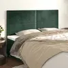 vidaXL Têtes de lit 4 pcs Vert foncé 100x5x78/88 cm Velours