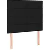vidaXL Têtes de lit 2 pcs Noir 80x5x78/88 cm Tissu