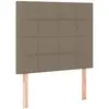 vidaXL Têtes de lit 2 pcs Taupe 80x5x78/88 cm Tissu