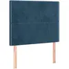 vidaXL Têtes de lit 2 pcs Bleu foncé 100x5x78/88 cm Velours