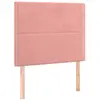 vidaXL Têtes de lit 2 pcs Rose 100x5x78/88 cm Velours