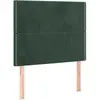 vidaXL Têtes de lit 2 pcs Vert foncé 100x5x78/88 cm Velours