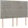vidaXL Têtes de lit 4 pcs Gris clair 80x5x78/88 cm Velours