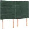 vidaXL Têtes de lit 4 pcs Vert foncé 72x5x78/88 cm Velours