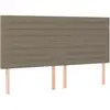 vidaXL Têtes de lit 4 pcs Taupe 100x5x78/88 cm Tissu