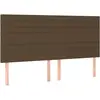 vidaXL Têtes de lit 4 pcs Marron foncé 100x5x78/88 cm Tissu