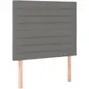 vidaXL Têtes de lit 4 pcs Gris foncé 72x5x78/88 cm Tissu