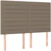 vidaXL Têtes de lit 4 pcs Taupe 72x5x78/88 cm Tissu