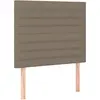vidaXL Têtes de lit 2 pcs Taupe 90x5x78/88 cm Tissu