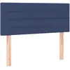 vidaXL Têtes de lit 2 pcs Bleu 90x5x78/88 cm Tissu