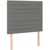 vidaXL Têtes de lit 2 pcs Gris foncé 100x5x78/88 cm Tissu