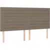 vidaXL Têtes de lit 4 pcs Taupe 90x5x78/88 cm Tissu