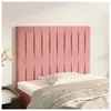 vidaXL Têtes de lit 2 pcs Rose 100x5x78/88 cm Velours
