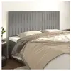 vidaXL Têtes de lit 4 pcs Gris clair 80x5x78/88 cm Velours