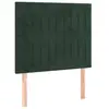 vidaXL Têtes de lit 2 pcs Vert foncé 80x5x78/88 cm Velours