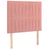 vidaXL Têtes de lit 2 pcs Rose 80x5x78/88 cm Velours