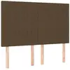 vidaXL Têtes de lit 4 pcs Marron foncé 72x5x78/88 cm Tissu