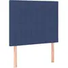 vidaXL Têtes de lit 2 pcs Bleu 100x5x78/88 cm Tissu