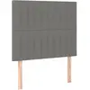 vidaXL Têtes de lit 2 pcs Gris foncé 100x5x78/88 cm Tissu