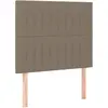 vidaXL Têtes de lit 2 pcs Taupe 100x5x78/88 cm Tissu