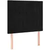 vidaXL Têtes de lit 2 pcs Noir 100x5x78/88 cm Velours