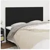 vidaXL Têtes de lit 4 pcs Noir 80x5x78/88 cm Tissu