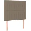 vidaXL Têtes de lit 2 pcs Taupe 80x5x78/88 cm Tissu