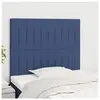 vidaXL Têtes de lit 2 pcs Bleu 80x5x78/88 cm Tissu
