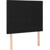 vidaXL Têtes de lit 2 pcs Noir 80x5x78/88 cm Tissu