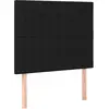 vidaXL Têtes de lit 2 pcs Noir 90x5x78/88 cm Tissu