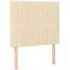vidaXL Têtes de lit 4 pcs Crème 90x5x78/88 cm Tissu