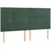 vidaXL Têtes de lit 4 pcs Vert foncé 100x5x78/88 cm Velours