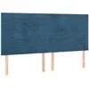 vidaXL Têtes de lit 4 pcs Bleu foncé 100x5x78/88 cm Velours