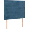 vidaXL Têtes de lit 4 pcs Bleu foncé 90x5x78/88 cm Velours