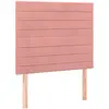 vidaXL Têtes de lit 4 pcs Rose 90x5x78/88 cm Velours