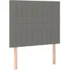 vidaXL Têtes de lit 2 pcs Gris foncé 80x5x78/88 cm Tissu