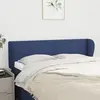 vidaXL Tête de lit avec oreilles Bleu 147x23x78/88 cm Tissu