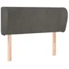 vidaXL Tête de lit avec oreilles Gris foncé 103x23x78/88 cm Velours