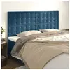 vidaXL Têtes de lit 4 pcs Bleu foncé 100x5x78/88 cm Velours