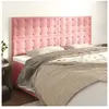 vidaXL Têtes de lit 4 pcs Rose 100x5x78/88 cm Velours