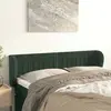 vidaXL Tête de lit avec oreilles Vert foncé 147x23x78/88 cm Velours